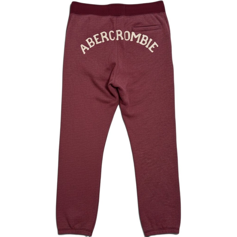 Abercrombie & Fitch Womens Burgundy Y2K Logo Sweatpants Joggers Burgundy Size M